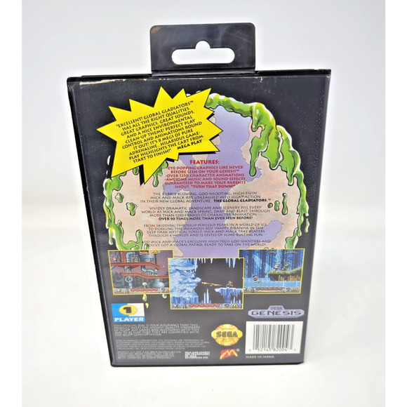 Sega Genesis 1992 Mick & Mack As The Global Gladiators (Box/Cartridge/Manual) - Picture 3 of 4